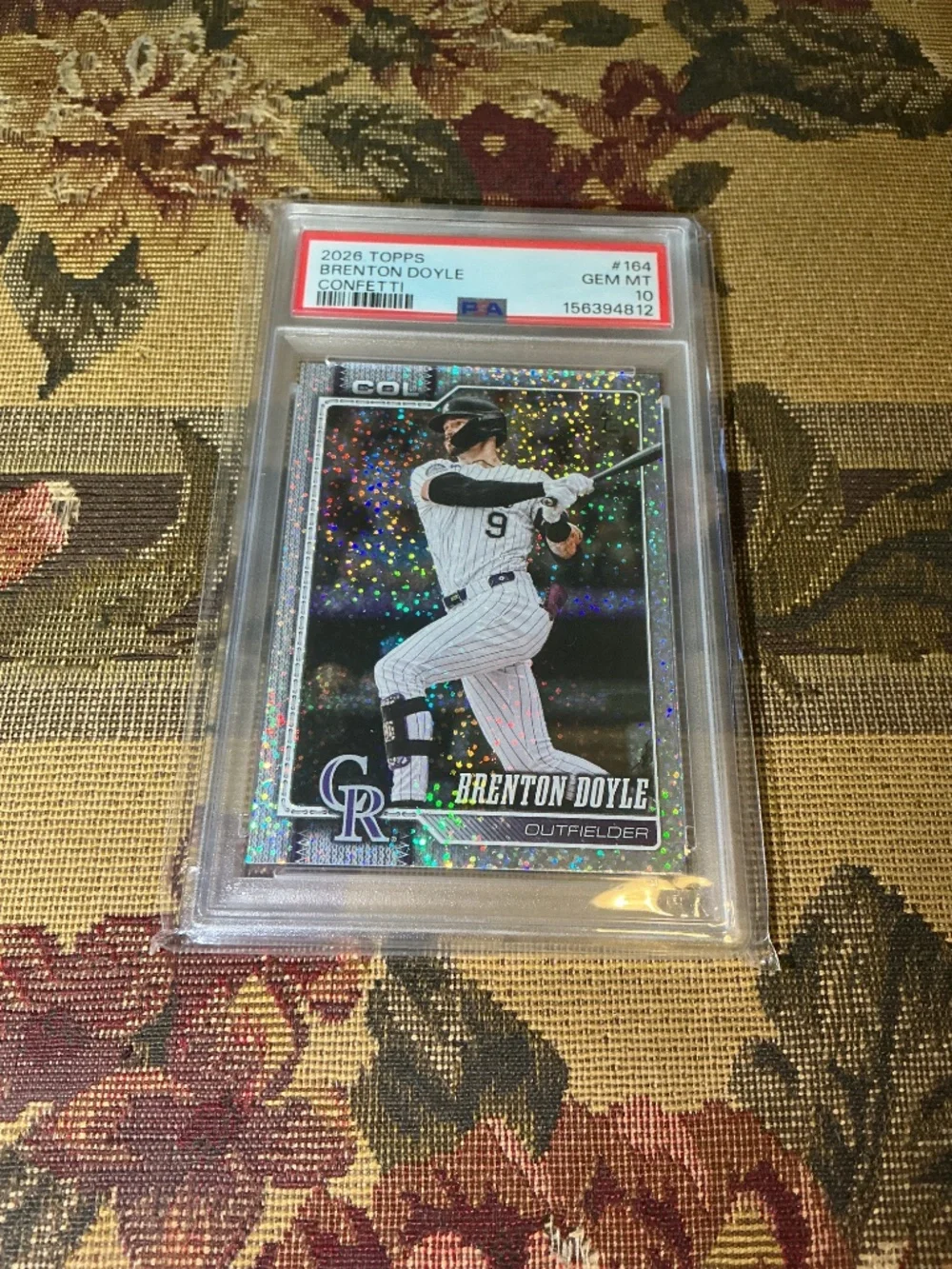 #164 Brenton Doyle 2026 Topps - Confetti graded Rookie card PSA 10